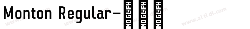 Monton Regular字体转换